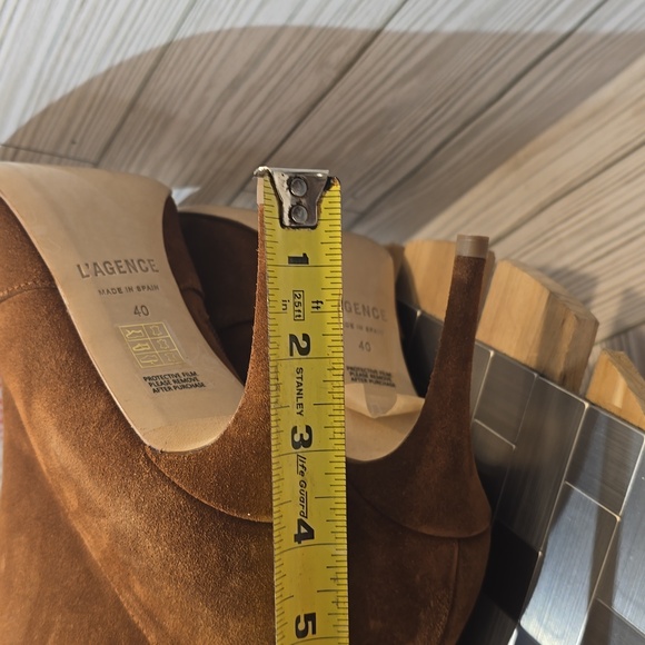 L'AGENCE LENA II TALL LEATHER/SUEDE BOOTS - Picture 11 of 13